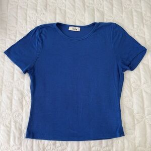 Classic Women's Blue Short-Sleeve Tee